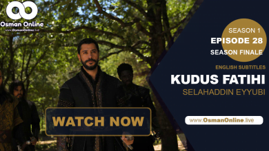Epic battle scene from Kudüs Fatihi Salahuddin Eyyubi Episode 28 season finale showcasing the march towards Jerusalem.